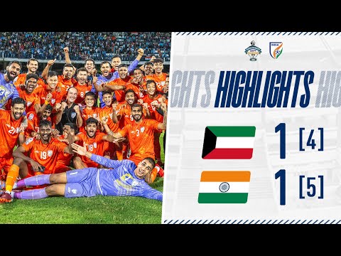 Kuwait 1 [4] - 1 [5] India | Full Highlights | FIN...