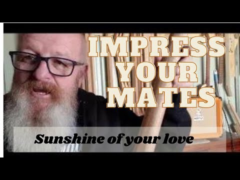 How to play sunshine of your love on 3 string guitar