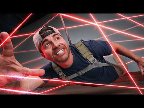 Extreme Laser Maze w/ Toys and Colors!