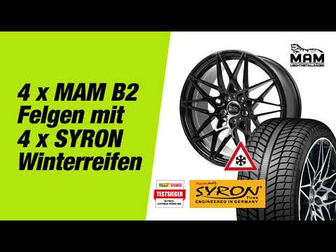 Alufelge MAM B2 + SYRON Winterreifen als Komplettrad
