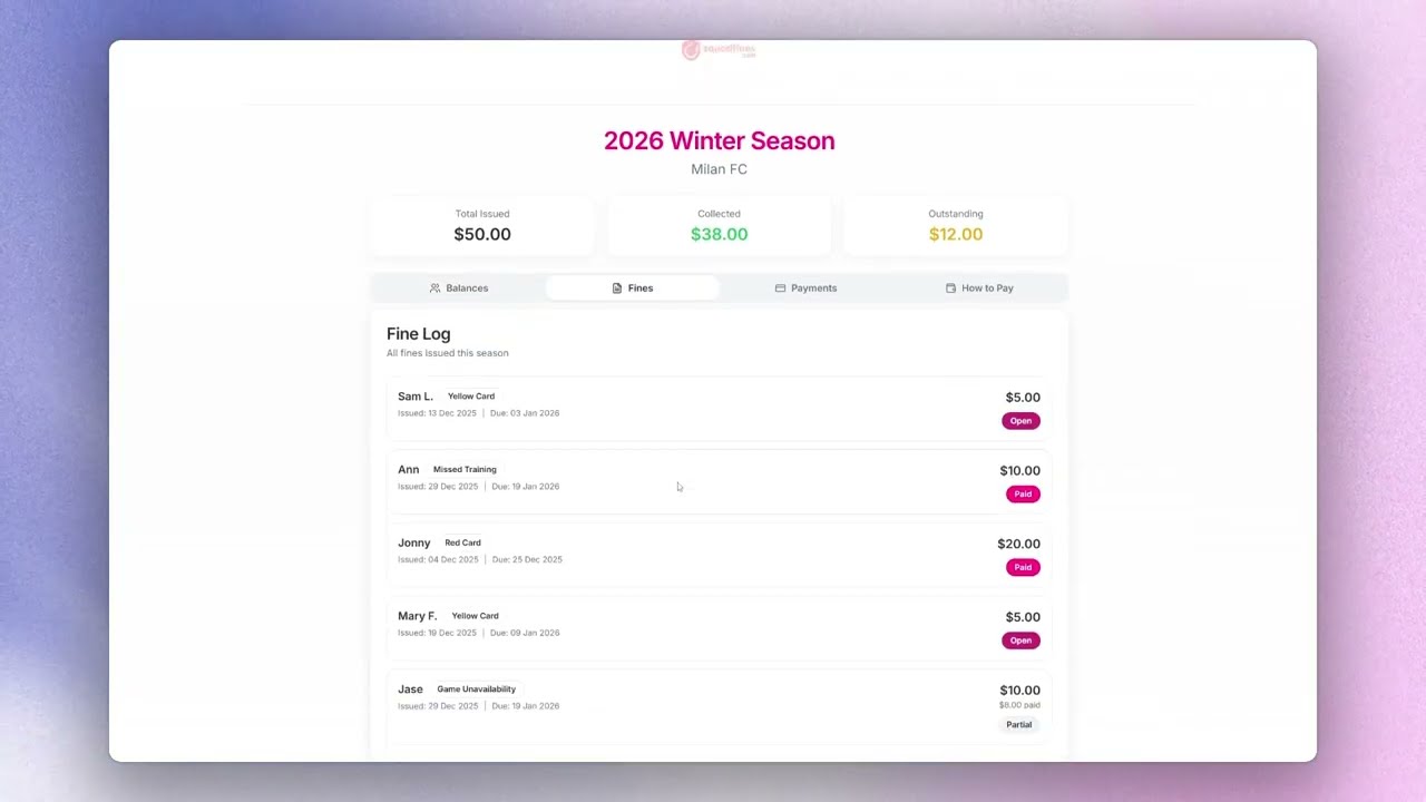 Stop Using Spreadsheets: How SquadFines Works EXTENDED