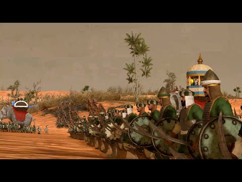 Araby vs Ogre Kingdoms warhammer 2 cinematic battle