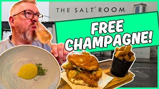 FANTASTIC FOOD and FREE CHAMPAGNE!! I Review THE SALT ROOM