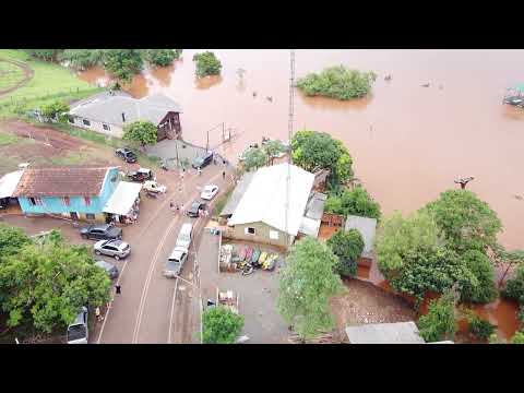 Enchente em Capanema PR Imagens de Drone  28 e 29 Outubro 2023