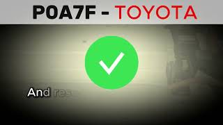 OBD Code p0a7f Guide to Repair
