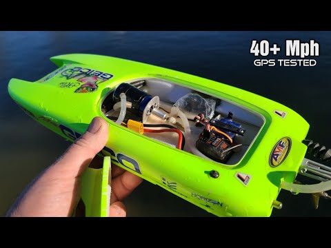 Brushless Proboat Miss Geico 17 Upgraded - Traxxas 380, Flycolor 50a, Dx5 Rugged