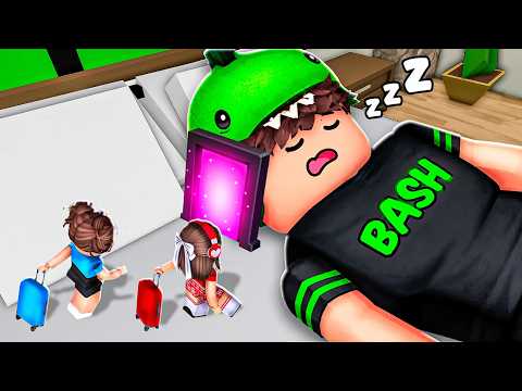 We Snuck Into BASH'S DINO HAT..(Brookhaven)