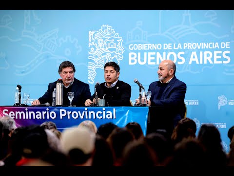 Ensenada: Kicillof presentó un seminario provincial y cruzó a Milei por el “ataque” a la educación