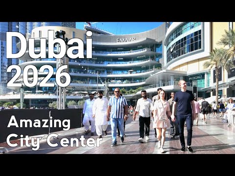 Dubai 2026 [4K] Amazing City Center, Future of Luxury Downtown Dubai Walking Tour 🇦🇪