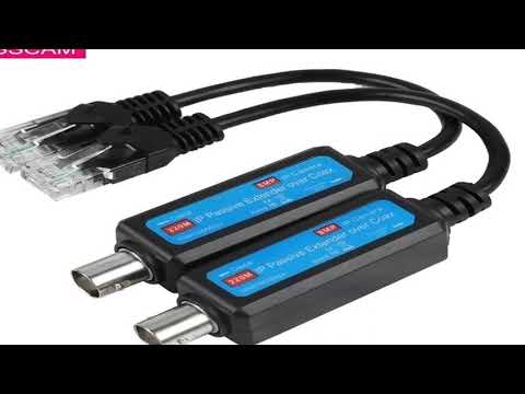 POE Passive Extender Over Coax 10/100Mbps Transmitter IP to Coaxial Receiver Transmission