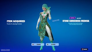 How To Get Stone Sorceress Medusa Style NOW FREE In Fortnite! (Unlocked Stone Sorceress Medusa Skin)