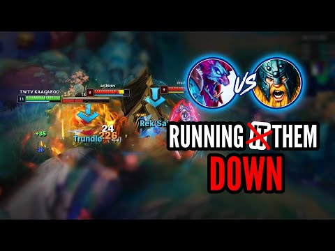 Demolishing Olaf and his team (ignore my first death) - TRUNDLE vs. OLAF