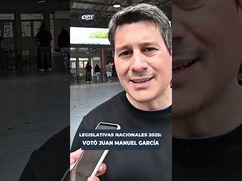 ELECCIONES LEGISLATIVAS NACIONALES: VOTÓ JUAN MANUEL GARCÍA