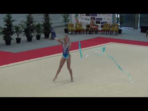 Elina Annabell Lang GER ribbon junior all around Luxenbourg Trophy 2017