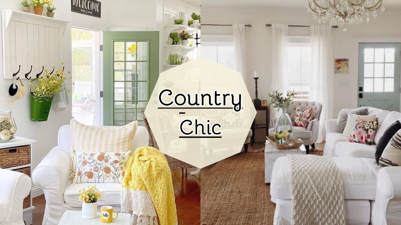 Country Chic Living Room- Modern ❤️ Shabby Chic ❤️