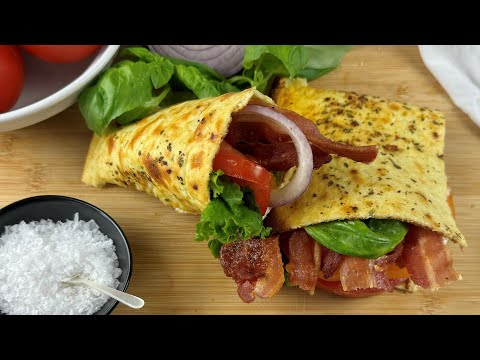 BLT Cottage Cheese Wraps Recipe
