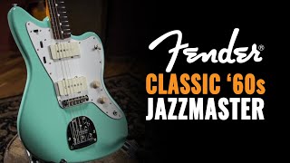 Video thumbnail for Fender Classic '60s Jazzmaster Lacquer Surf Green Guitar | CME Gear Demo | Brian Westfall by Chicago Music Exchange