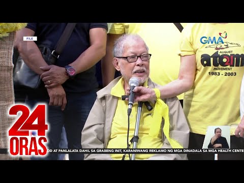 Dating senador Rene Saguisag, pumanaw na 24 Oras