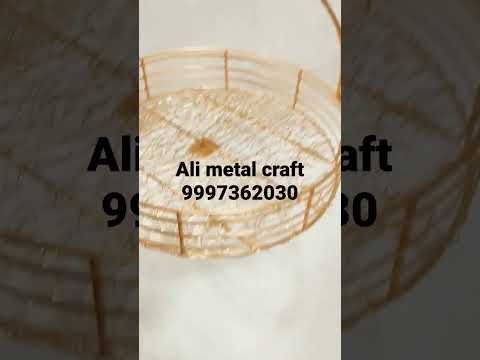 Glden round wire mesh metal basket, dimension: 11x11, size: ...