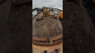 Cat 621E Scraper Load and Dump #shorts