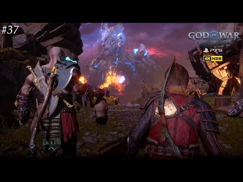 God of War Ragnarök PS5 4K 60FPS HDR Walkthrough Gameplay Part 37 -  The Realms at War