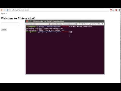 Meteor.js chat tutorial part 18 - Super easy deploy