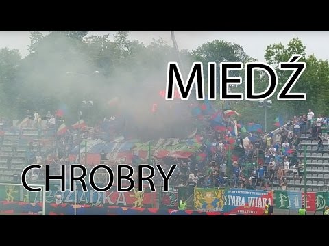 [Ultras] Miedź Legnica - Chrobry Głogów (16.08.2015 r.) - doping, oprawa