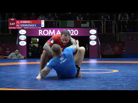 GOLD Men's GP No-Gi - 92 kg: J. ROMMING (FRA) v. K. DZIENISZEWSK (POL)