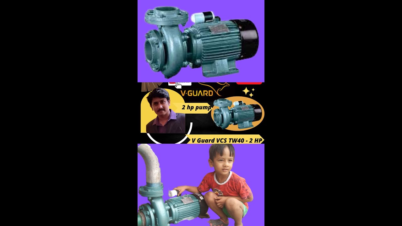 V Guard 2 HP Agriculture water pump.