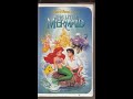 Opening To The Little Mermaid VHS 1990