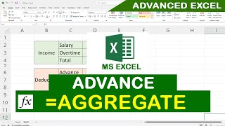 Download the video "how to use Aggregate function in excel Advance formula in excel"