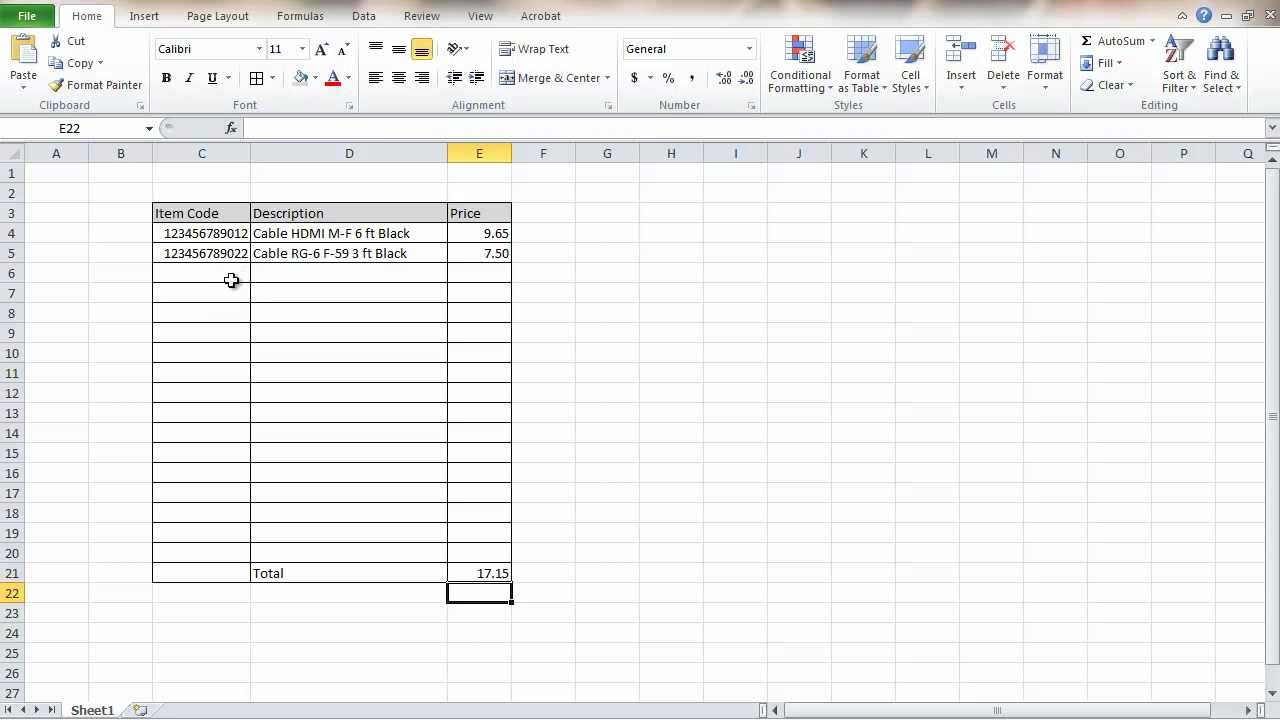 MS Excel 2010 VLOOKUP Function Tutorial