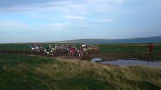 Orkney motocross marathon 2014 start