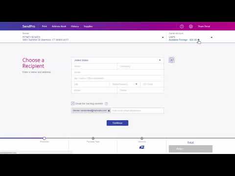 Part of a video titled How to Add Postage Online | SendPro Shipping App Tutorial - YouTube