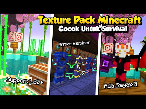 SUITABLE TEXTURE PACK FOR SURVIVAL IN MINECRAFT MCPE 1.20!!  ||  Light Texture Pack & No Lag