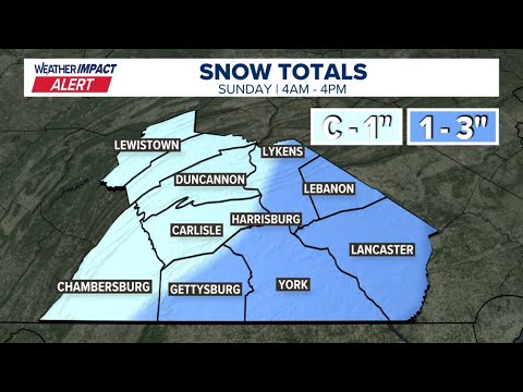 More light snow showers as we end the weekend before our next round of Arctic air