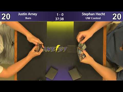 Justin Arney (Burn)  vs Stephen Hecht (UW Control) - Sunday Night Modern 7/14/19