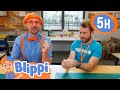 Blippi At The Innovation Centre 5 HOUR MUSEUM COMPILATION ️ Preschool Learning Moonbug KidS