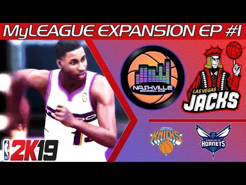 Vegas and Nashville Debut! | NBA 2K19 MyLeague Expansion Franchise Ep. 1