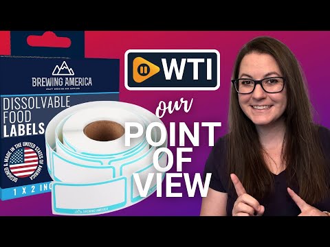 Dissolvable Food Labels for Food Containers - Made in USA - 1x2 Great for Food Prep - WTI product video review