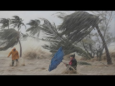 GIANT THUNDERSTORM AND STRONGEST TYPHOON DESTROY ASIA, CAUSED VILLAGES UNINHABITATED