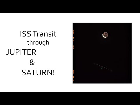ISS Transit through Jupiter & Saturn Conjunction