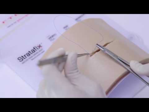 9 - Subcuticular suture with Aberdeen knot