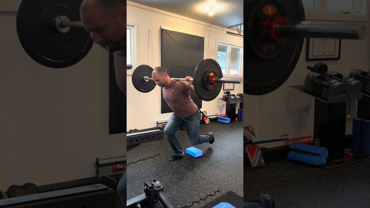 Barbell Skater Squat (75 lbs)