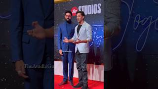 Hrithik Roshan snapped With Abhishek Bachchan at J