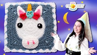 Unicorn 🦄 Square - Once Upon A Time Calendar Blanket 2026 - Chapter 1, January