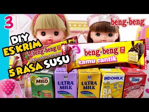 Cooking Time #3 Es Krim Beng Beng 5 Rasa Susu Zee, Indomilk, Ultramilk, Milo - GoDuplo TV
