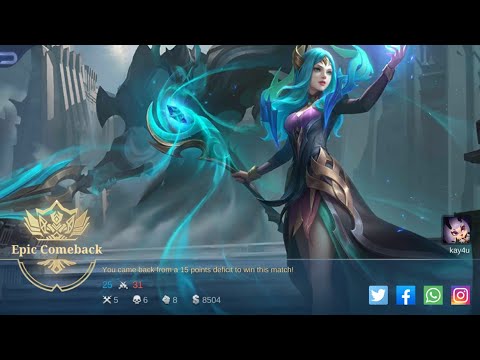 Epic Comeback Unstoppable Killing Long Range Enemy Fastest Attack Speed #layla #mlbb #laylagameplay