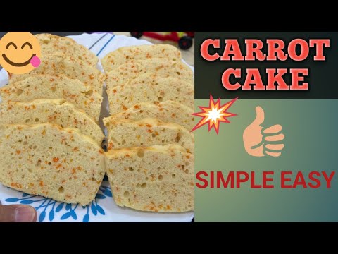 carrot cake recipe/soft & moist simple & easy