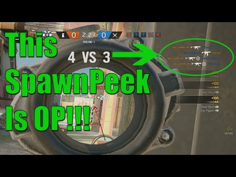 Insane Spawnpeek On Themepark - Rainbow Six Siege Blood Orchid Ranked Gameplay